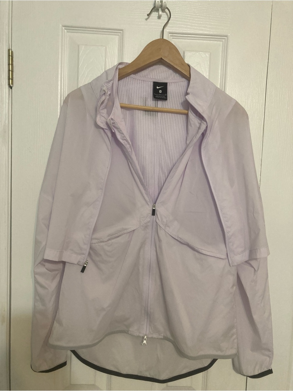 Nike Women's Lavender Hooded Windbreaker Jacket